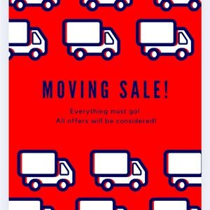 MOVING SALE!